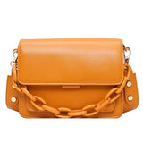 Chain Mini PU Leather Flap Bags for Women Summer Lady Shoulder Handbag