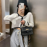 Chain Small Shoulder Bag PU Leather Women's Handbag