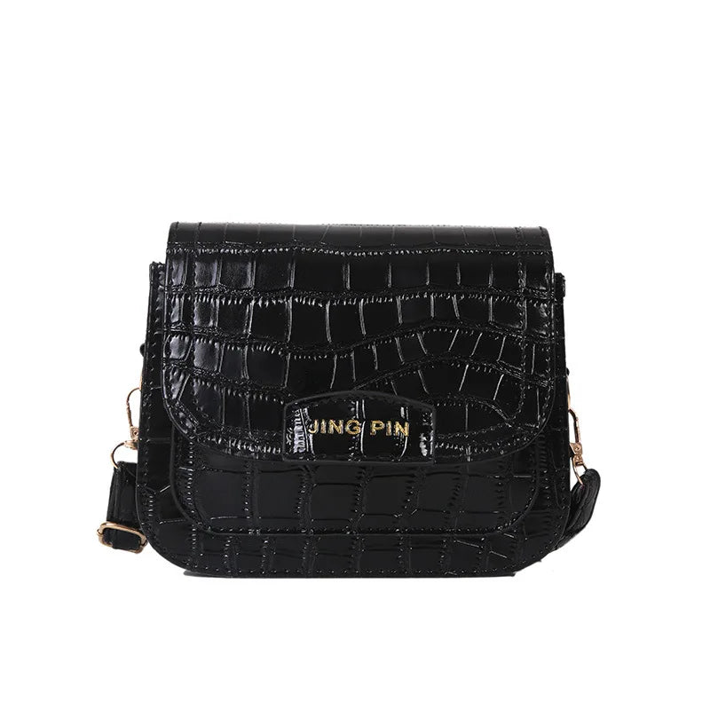 Chain Crossbody Bag Small Square Leather Shoulder Handbag