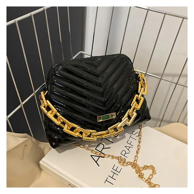 Women's Crossbody Side Bag PU Leather Shoulder Handbag