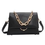Small Yellow Crossbody Bag with Chain Strap