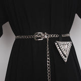 Rhinestone Waist Chain Fanny Pack for Women