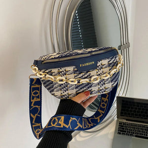 Canvas Female Belt Bag Clutch Fanny Pack Phone Pack Crossbody Chest Bags