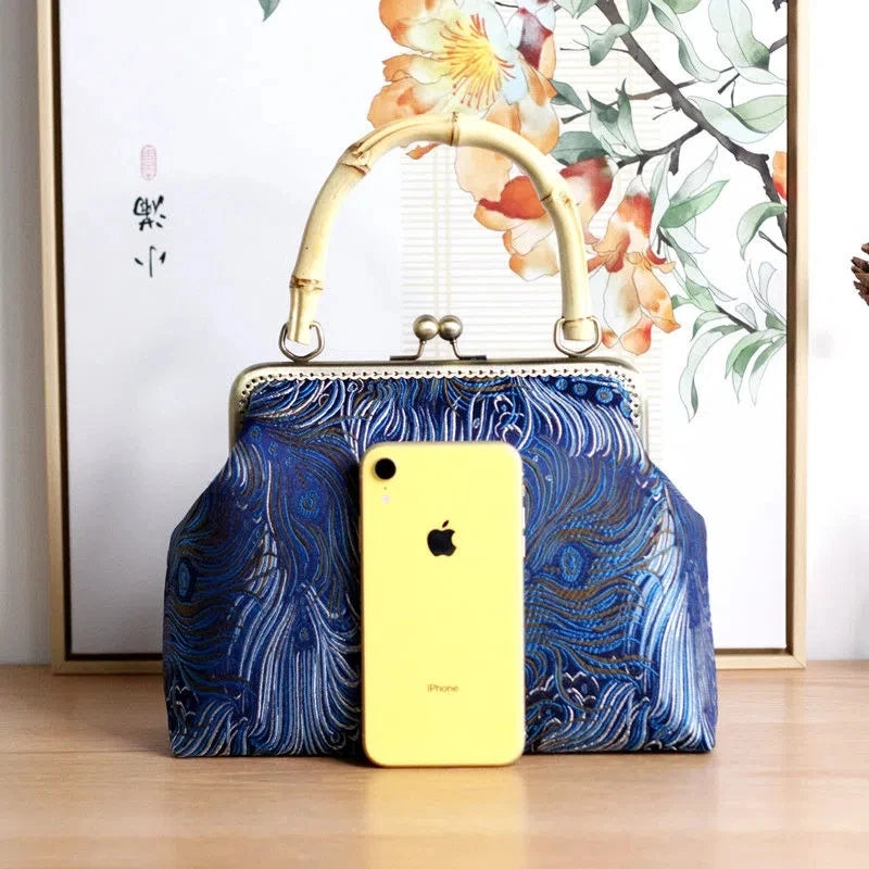 Chain Fringe Women's Handbags Purses Retro Vintage Bag Shell Lock Bags