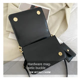 Chain Handbag Women's Winter Messenger Bag Retro Small Square Bag