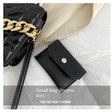 Chain Handbag Women's Winter Messenger Bag Retro Small Square Bag