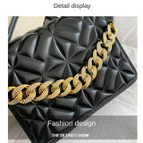 Chain Handbag Women's Winter Messenger Bag Retro Small Square Bag