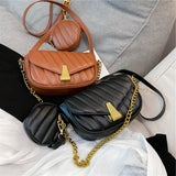 Chain Shoulder Bag Women's Sling Purse Flap Messenger Bag