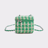 Plaid Crossbody Bag Pink Grid Checkered Mini Purse Handbag