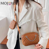 Embroidered Rhombic Lattice Underarm Bag with Small Purse