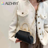 Chain Ladies Messenger Bag Clutch Bag Portable Soft Metal Buckle
