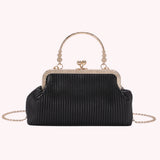 Chain Messenger Bag Crossbody Bag Soft PU Leather Metal Buckle