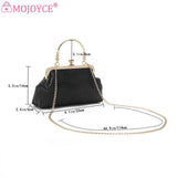 Chain Ladies Messenger Bag PU Leather Casual Portable Soft Metal Buckle