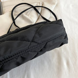 Chain Nylon Shoulder Bags Quilted Women Casual Winter Large Capacity