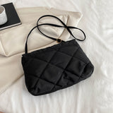 Chain Nylon Shoulder Bags Quilted Women Casual Winter Large Capacity