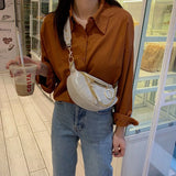 Leather Crossbody Bag Small Shoulder Messenger Waist Handbag