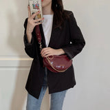 Leather Crossbody Bag Small Shoulder Messenger Waist Handbag