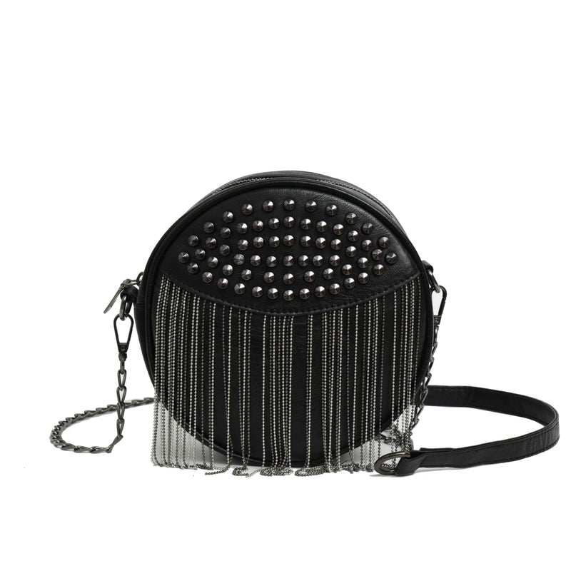 Fringe Embellished Crossbody Bag Vintage Messenger Bag