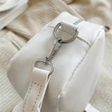 Chain Messenger Bag Embroidered Rhombic Lattice Underarm Bag with Small Purse