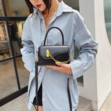 Chain PU Leather Shoulder Bags for Women Handbags Female Cross Body Bags