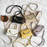 Chain PU Leather Shoulder Bags for Women Handbags Female Cross Body Bags