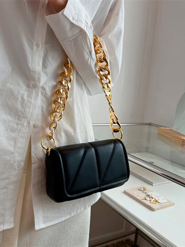 Chain Pattern Shoulder Bags for Women