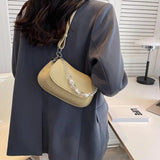 Chain Pattern Shoulder Women's Bag Pu Leather Crossbody Bags