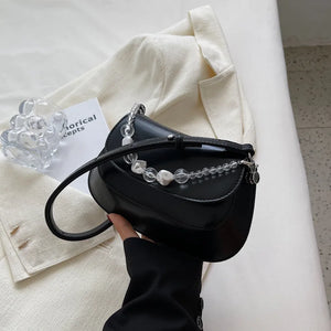 Chain Pattern Shoulder Women's Bag Pu Leather Crossbody Bags