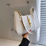 Chain Pattern Women Shoulder Bag Small Flap Crossbody