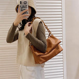 Chain Shoulder Bags PU Leather Envelope Handbags Cross Body