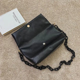 Chain Shoulder Bags PU Leather Envelope Handbags Cross Body