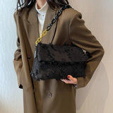Canvas Shoulder Purse Handbag Tassel Crossbody Bag for Women