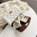 Chain Small Square Bag Casual Diagonal Bag Women's Bag Girl's Pu Bag