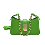 Chain PU Leather Shoulder Bags for Women - Small Crossbody Handbags