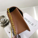 Chain Strap Crossbody Bag Soft Leather Women's Handbag Shoulder Bag