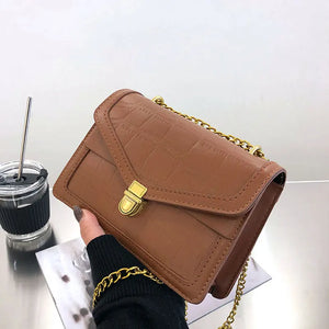 Chain Strap Crossbody Bag Soft Leather Women's Handbag Shoulder Bag