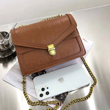 Chain Strap Crossbody Bag Soft Leather Women's Handbag Shoulder Bag