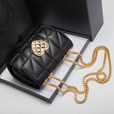 Chain Tote Bag Heart-shaped Hasp Ladies Pu Leather Shoulder Crossbody Bag