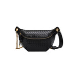 Chain Waist Bag Women Leather Fanny pack Crossbody Chest pack Mini Waist Belt Ba