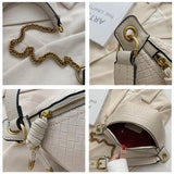 Chain Waist Bag Women Leather Fanny pack Crossbody Chest pack Mini Waist Belt Ba