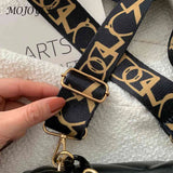 Women Underarm Bags Wide Strap Flap Messenger Bag Embossed Casual Portable Solid