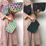 Geometric Holographic Shoulder Bag for Women