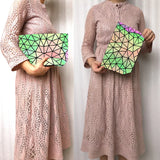 Geometric Holographic Shoulder Bag for Women