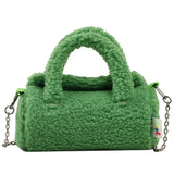 Winter Plush Tote Bag Lamb Fleece Messenger Shoulder Bag