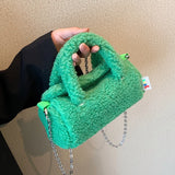 Winter Plush Tote Bag Lamb Fleece Messenger Shoulder Bag