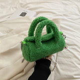 Winter Plush Tote Bag Lamb Fleece Messenger Shoulder Bag