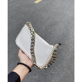 Small Shoulder Messenger Bag with Chain Strap for Women