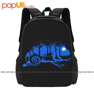 Chameleon Dark Night Forest Full Moon Frog Animal Backpack