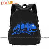 Chameleon Dark Night Forest Full Moon Frog Animal Backpack