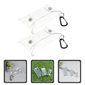 Clear Purse Bag Pouch Holder Small Mini Wallet Keychain Credit Card Case